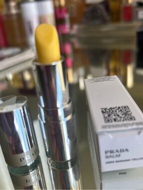 Prada Lip Balm — Banana Yellow Hydrating Mimi size ( travel size)